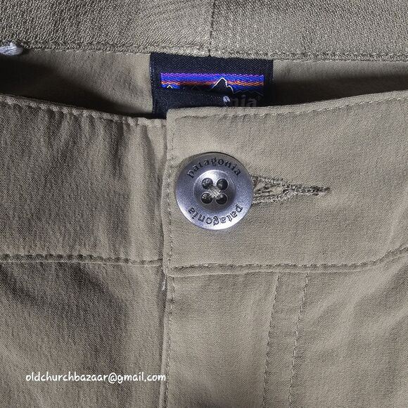 Patagonia Womens Zipper Cargo Pockets Brown tan  Pinyon Pines Pants Sz 6 NW-OT - Picture 4 of 16